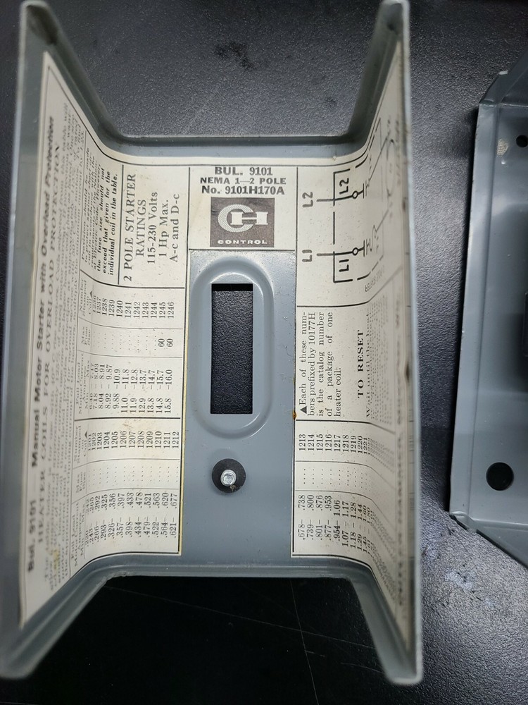 Cutler Hammer 9101H170A Manual Starter