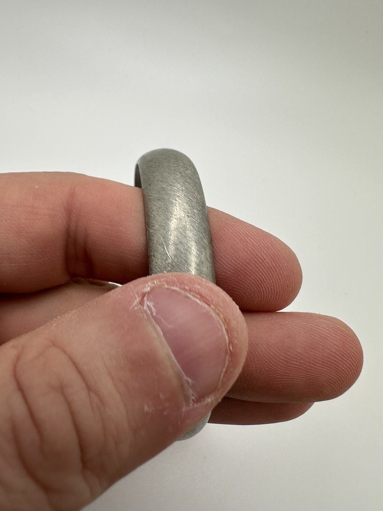 Vintage 1.2 cm Brushed Pewter Cuff Adjustable BrB3