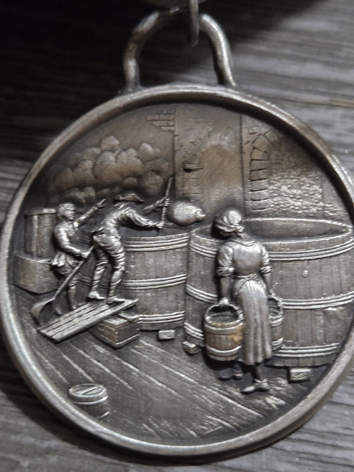 Zinn Beer Brewers Drinking Horn and Stand