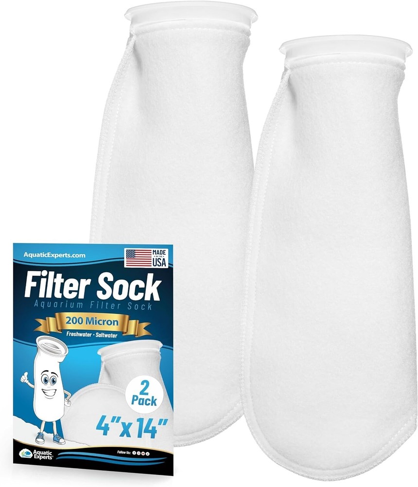 Efficient Debris-Trapping Filter Socks - Enhance Aquarium Water Quality, 2 Pack