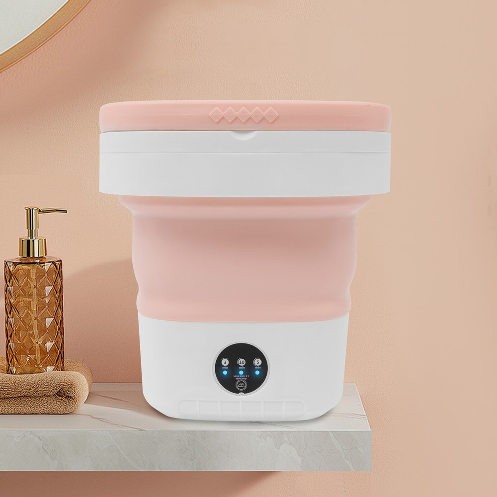 36w Mini Foldable Washing Machine For Small Clothes Sock 3/5/10mins Clean Mode