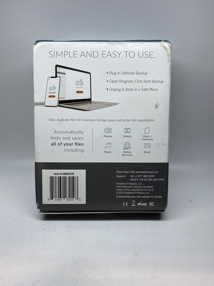 Ultimate Backup Solid State Drive 1TB with Antivirus Protection