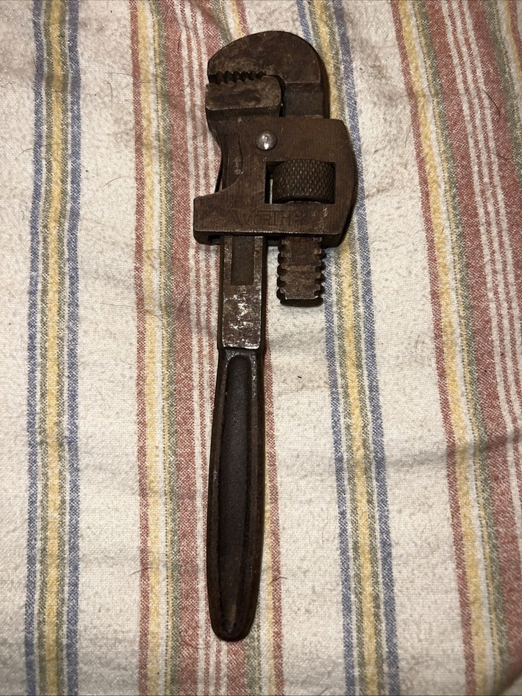 Vintage Worth 8 Inch Pipe Wrench Stillson Pattern Tool