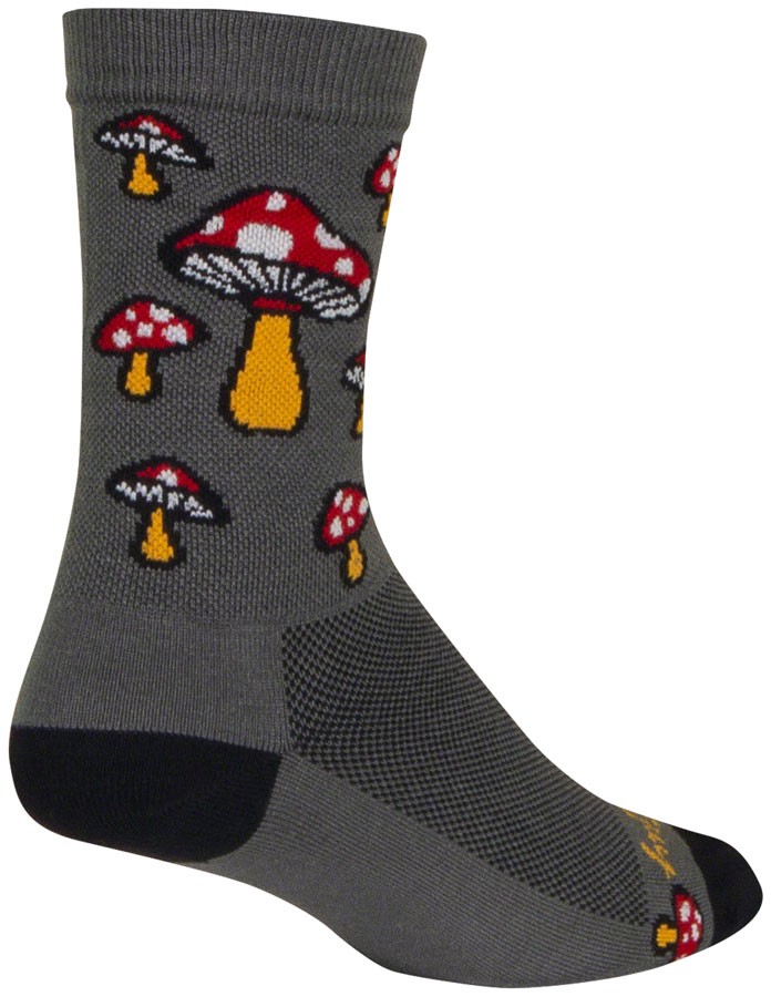 SockGuy Ask Alice Crew Socks Large/XL, Gray
