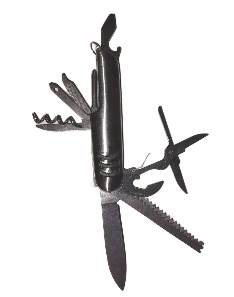 24 Pocket Knives. 10 Function Multi Tool Knife Scissors Wine Can Opener Philips