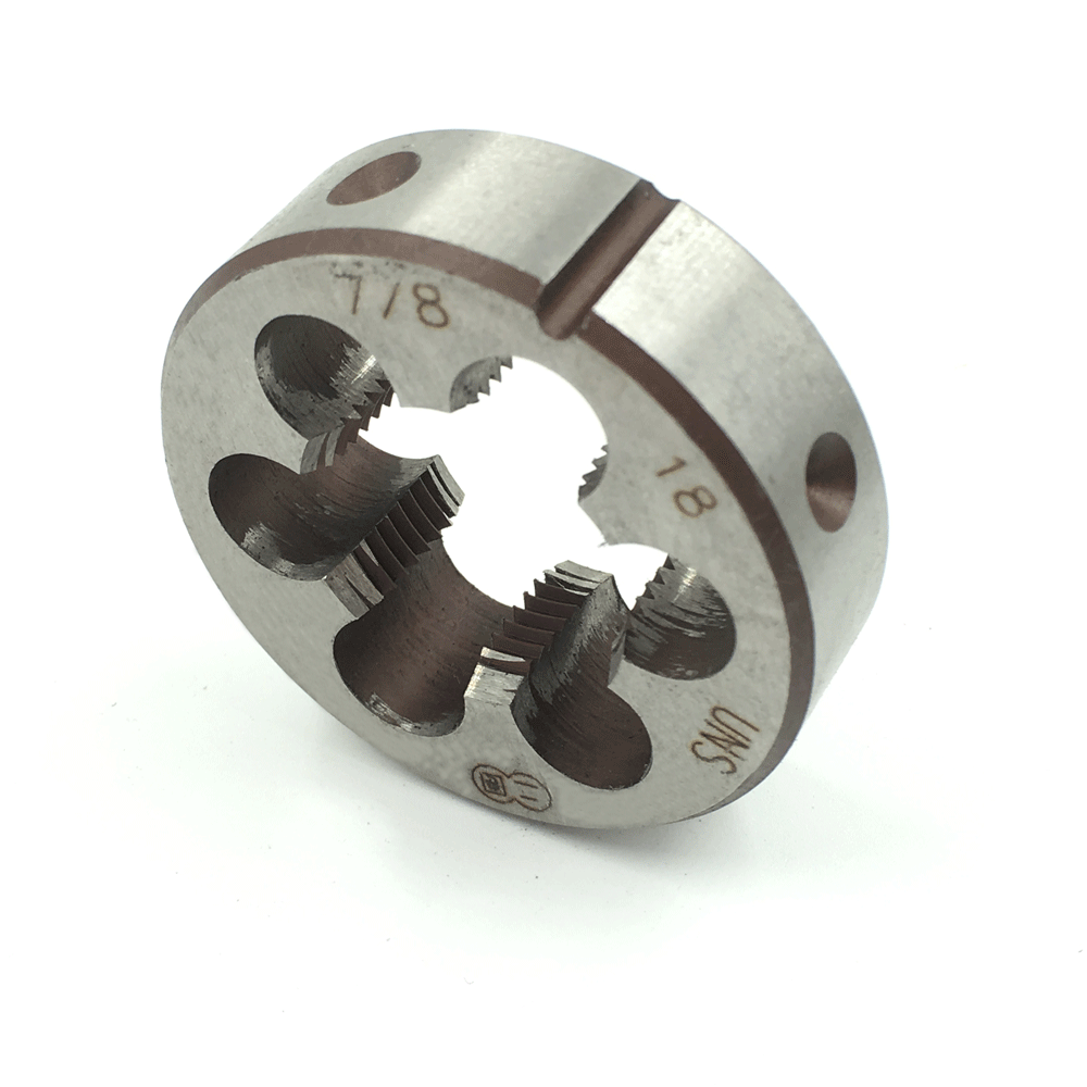 7/8”-18 UNs HSS Tap And Die Set Machine Thread Tap And Round Thread Die