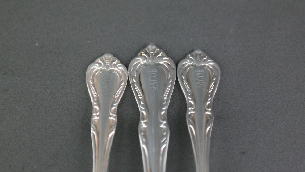 Oneida Harmony Silver Plated Silverware 3 Piece Baby Set "Jacob" JR