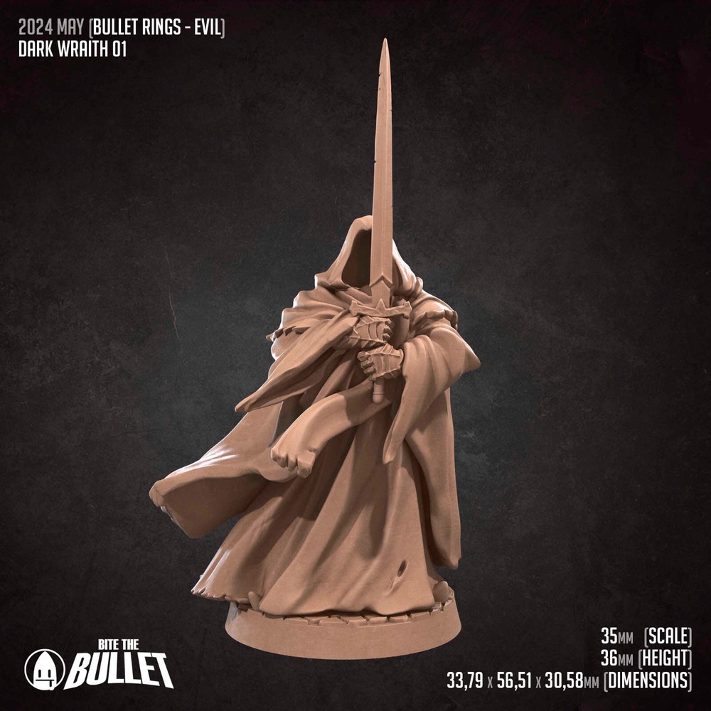 Dark Wraith A - Monster - Bite the Bullet - Dungeons and Dragons