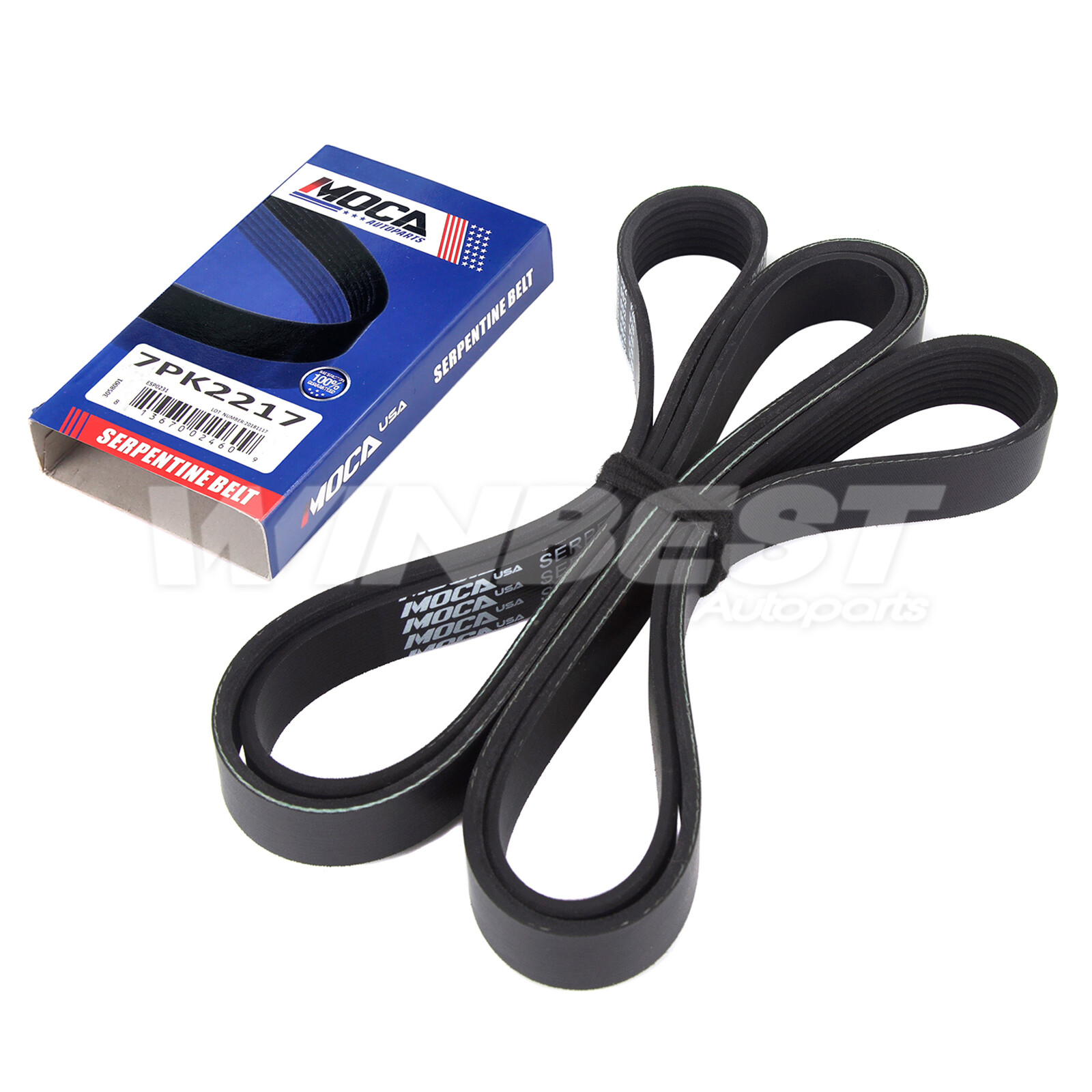 7PK2217 Serpentine Belt w/Tensioner 38378 for Nissan Frontier NV1500 NV2500 4.0L