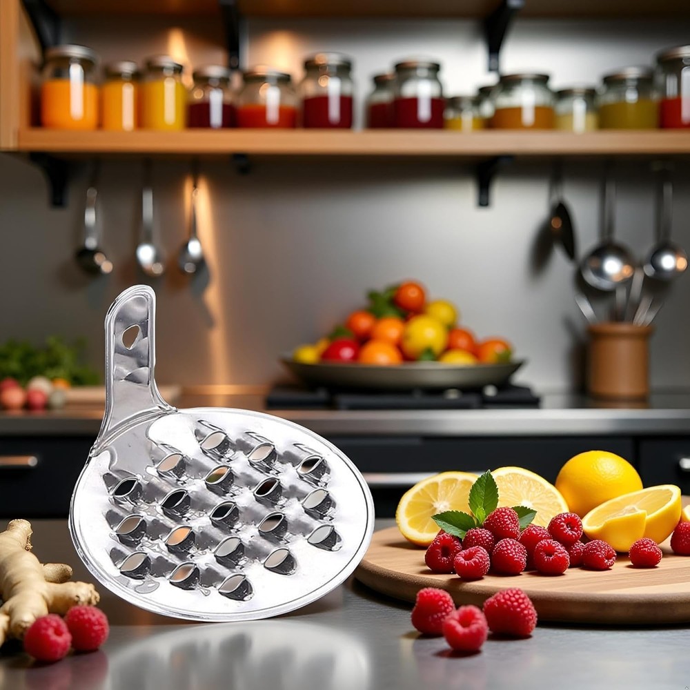 Small Bean Jelly Scraper,Cold Grater,Stainless Steel 1, Silver
