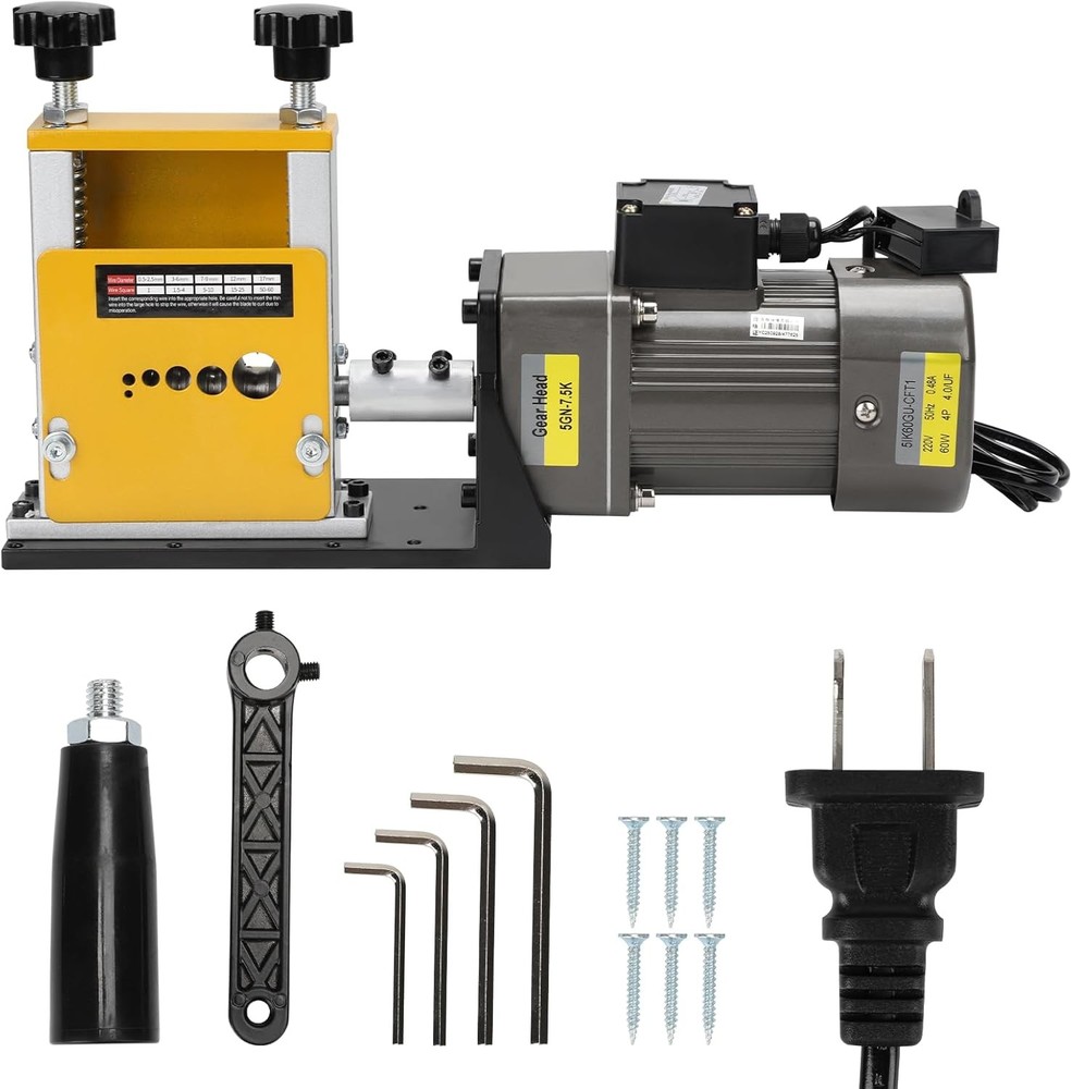 Electric Wire Stripping Machine Copper Cable Stripper 0.12''-0.67'' 6 Channels