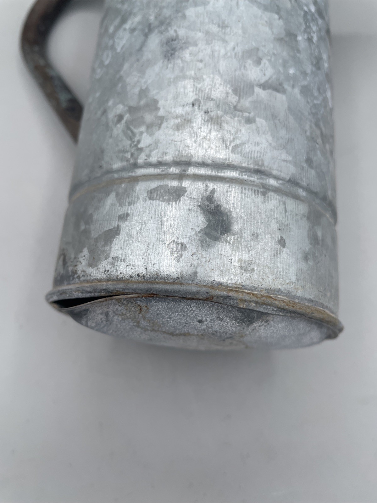 Antique Galvanized Metal Watering Bucket
