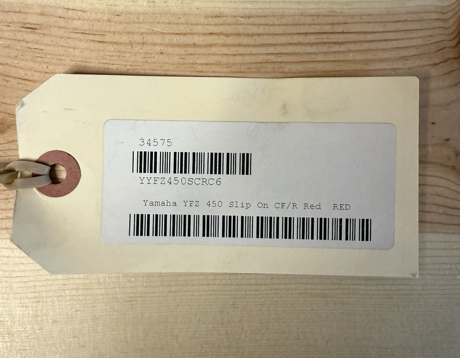 YAMAHA YFZ 450 2004-2013 HMF Exhaust Slip On Red Carbon Fiber