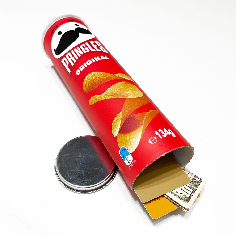 Pringles Diversion Safe Stash Secret Chip Can with Hidden Compartment for Key...