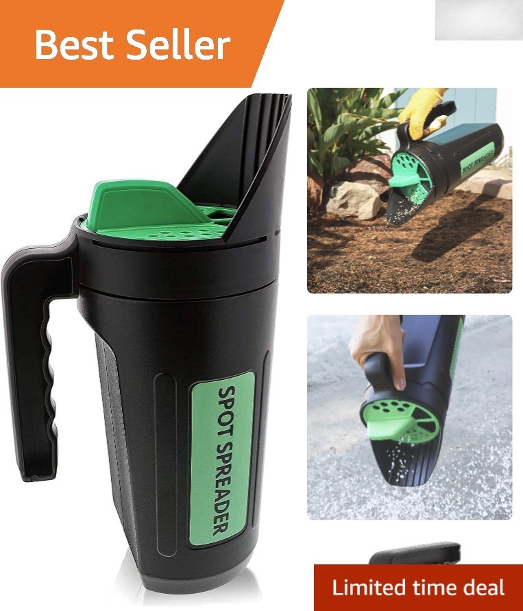Multiple Opening Hand Spreader Shaker - Perfect for Salt, Seed & Ice Melt