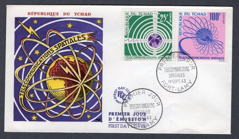 SPACE AND COMMUNICATIONS TELECOM 1963 CHAD FDC