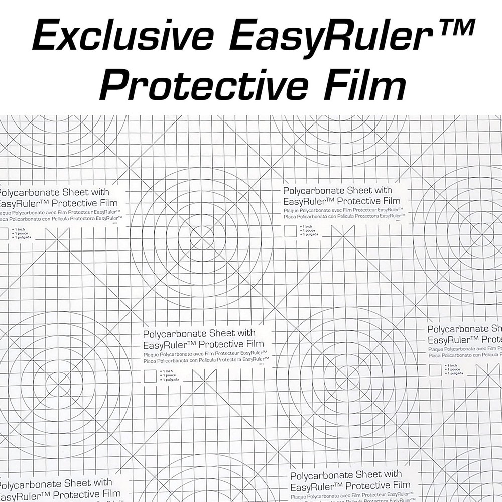Transparent Polycarbonate Plastic Sheet 12x18 - Easy to Bend & Cut for Projects