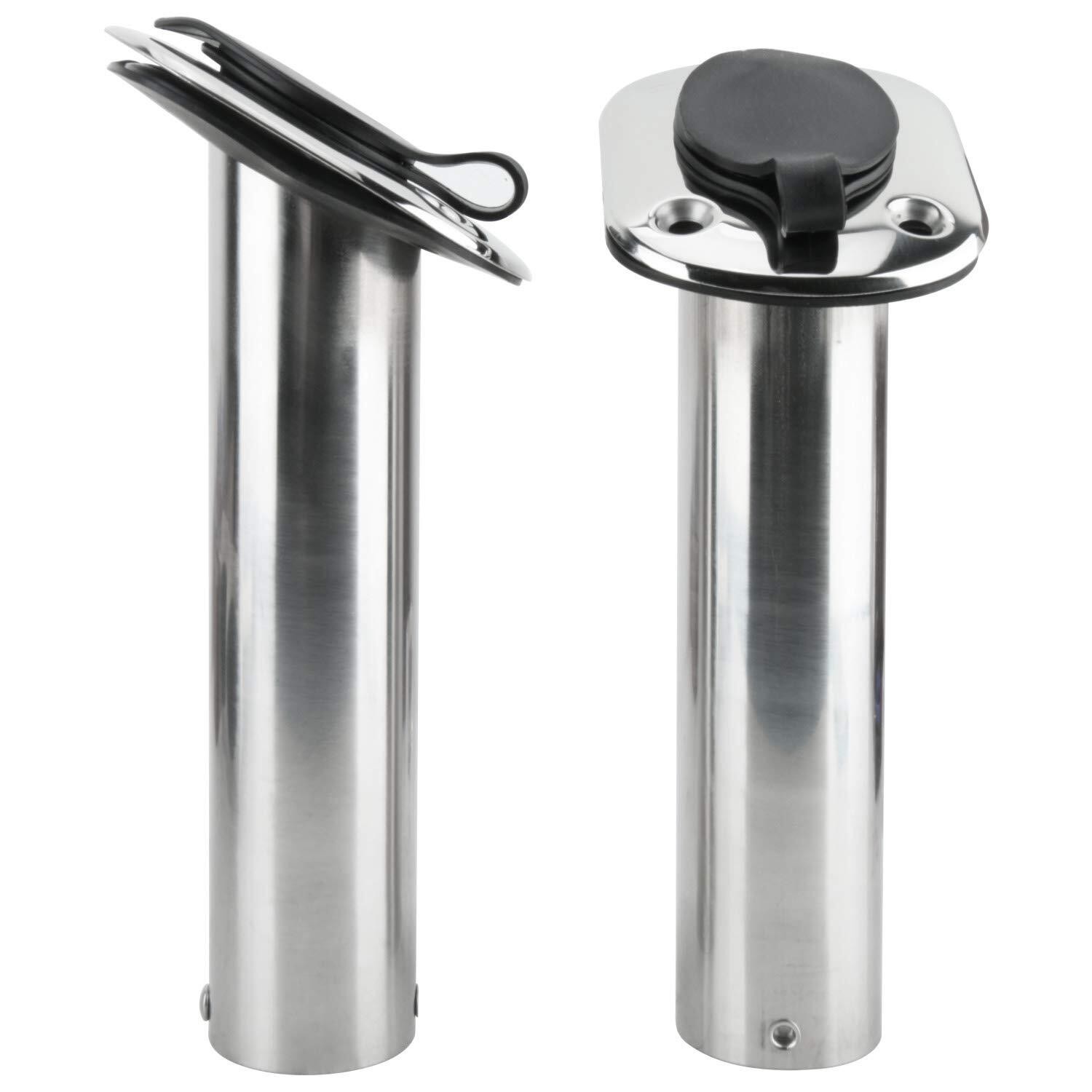 Amarine Made 4PCS Stainless Steel Fishing Rod Holder 30 Degrees for Marine Boat