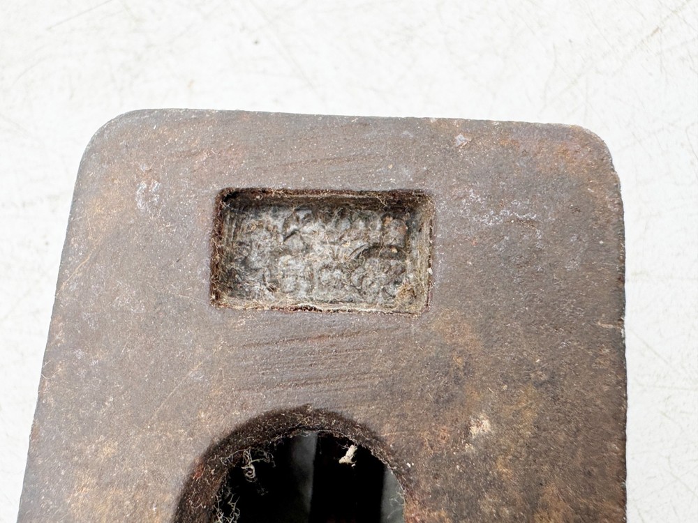 ANTIQUE 1 LB CAST IRON RECTANGULAR BLOCK SCALE WEIGHT