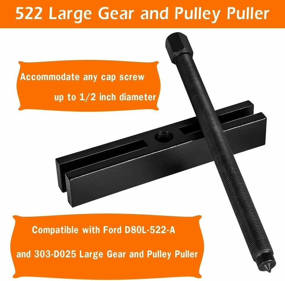 522 Large Gear Puller & 7393 Gear and Pulley Puller & 8056 Shaft Protector Set