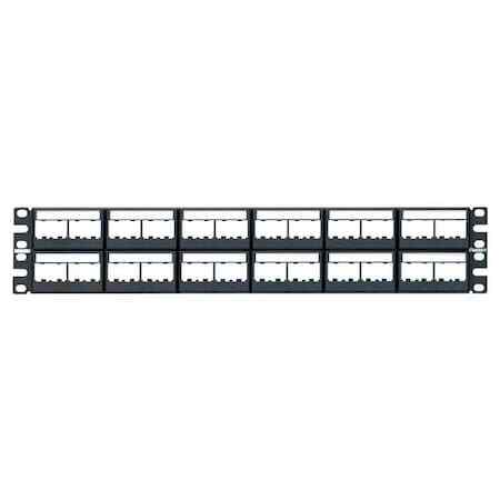 Panduit Cppl48wbly Patch Panel,Mini-Com,Rack Mt,48 Port