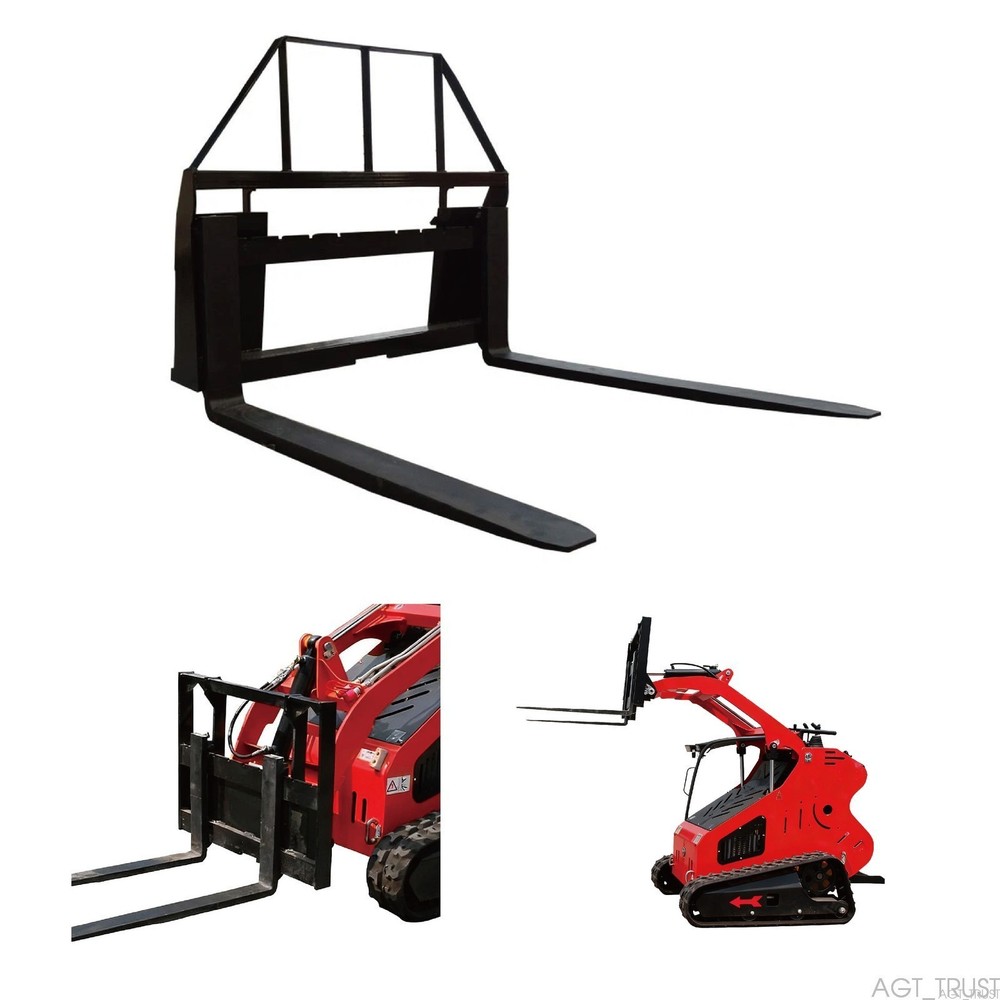 Agrotk 48in Pallet Fork Frame Attachment for Skid Steer Loader Accessories NEW
