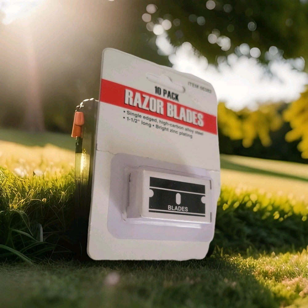 10 Pack Razor Blades.Single Edged ,High Carbon
