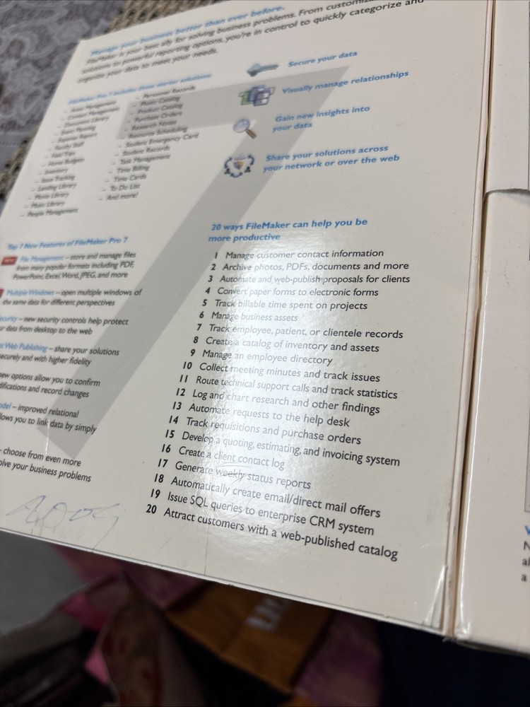 filemaker pro 7 for MAC
