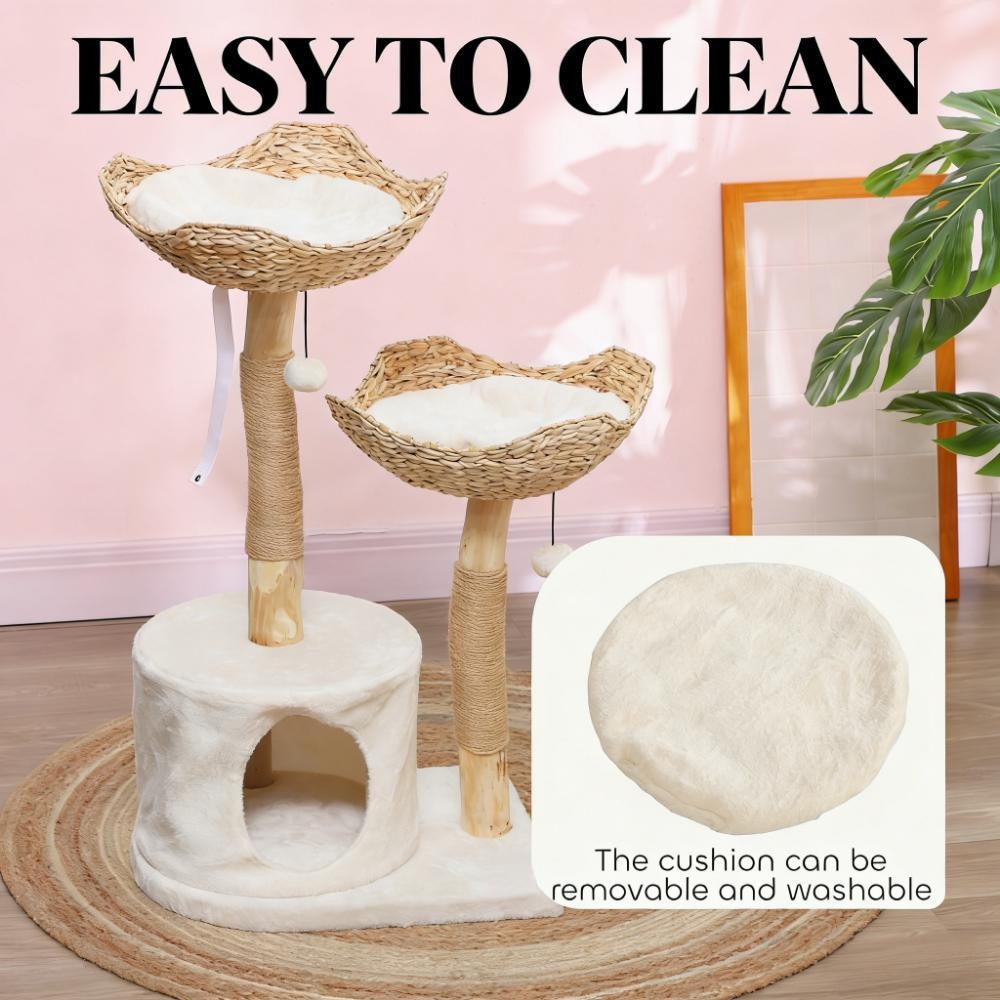 Cat Tree Tower Multi-Level w/Scratching Posts, Bed & Toy, Free Shipping
