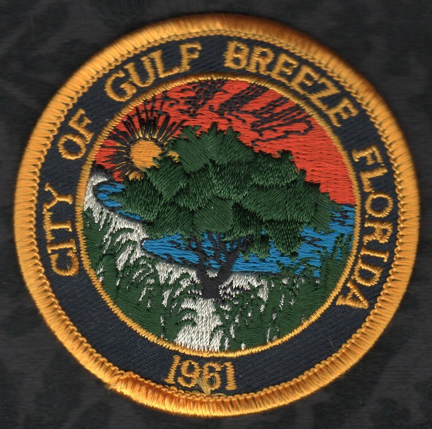 👀😂😍👌 Gulf Breeze Florida Patch 2-5/8" Round