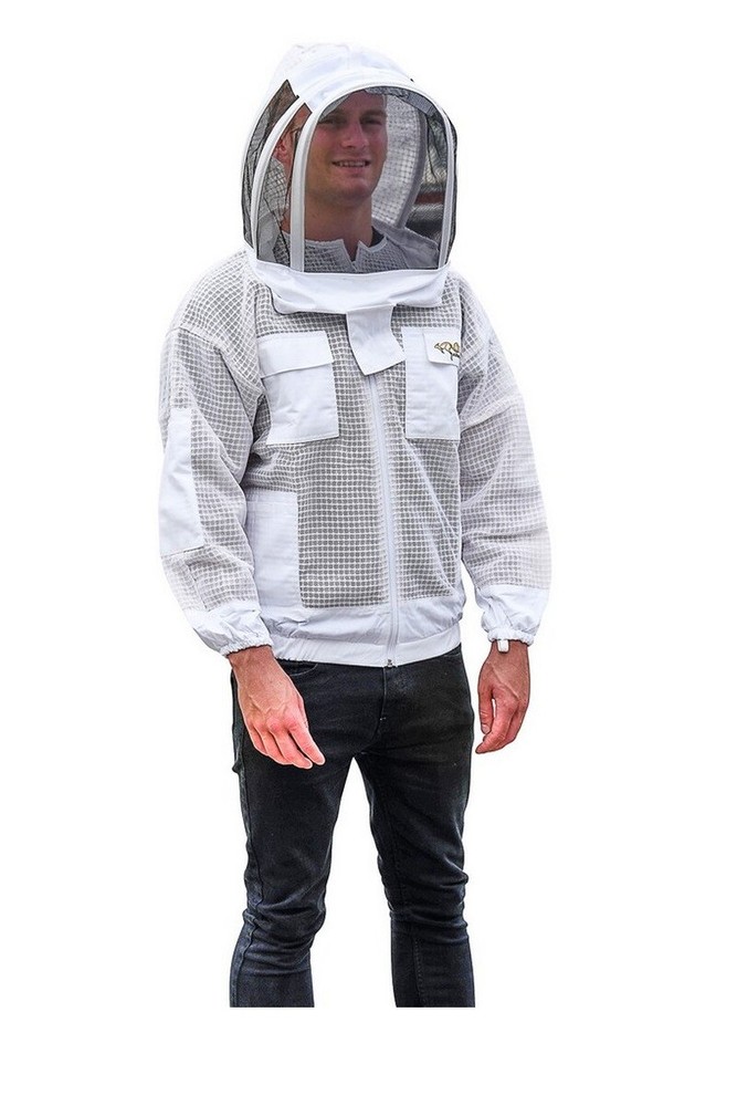 OZ ARMOUR BEEKEEPING JACKET VENTILATED THREE LAYER MESH ULTRA COOL BEE JACKET