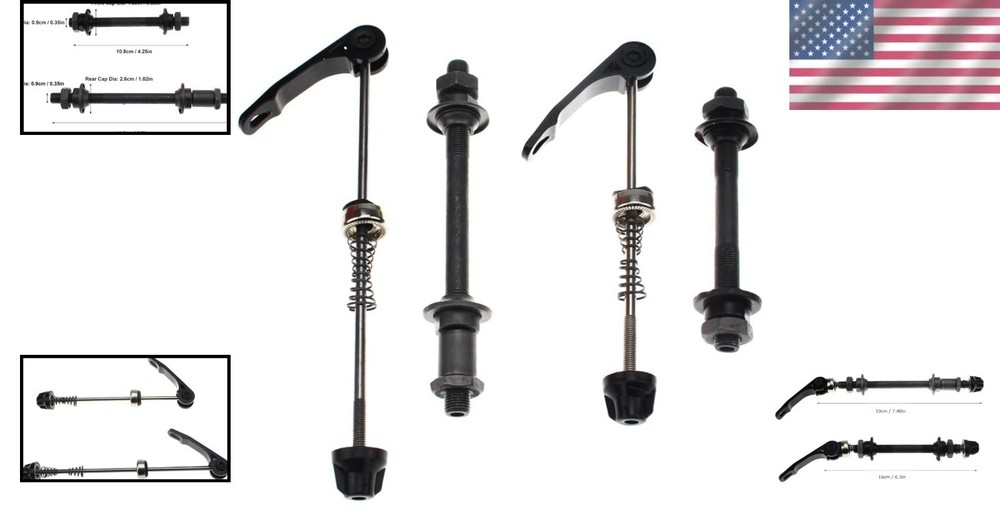 Quick Release Bicycle Axles - Durable Skewer Set for Fast Repairs on Road Bikes