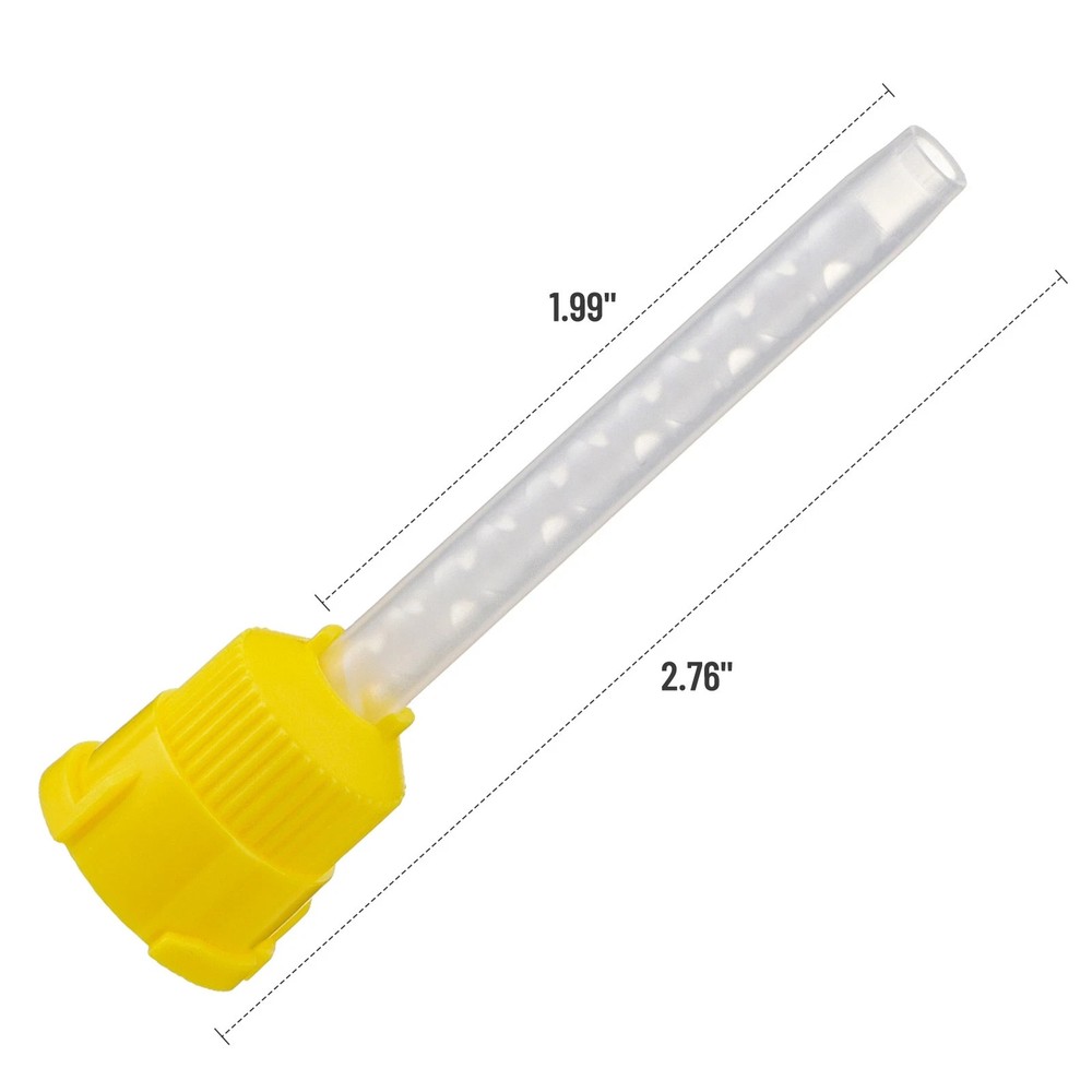 50Pack Dental Mixing Tips for Impression Material C&B Cements Temporary Crowns