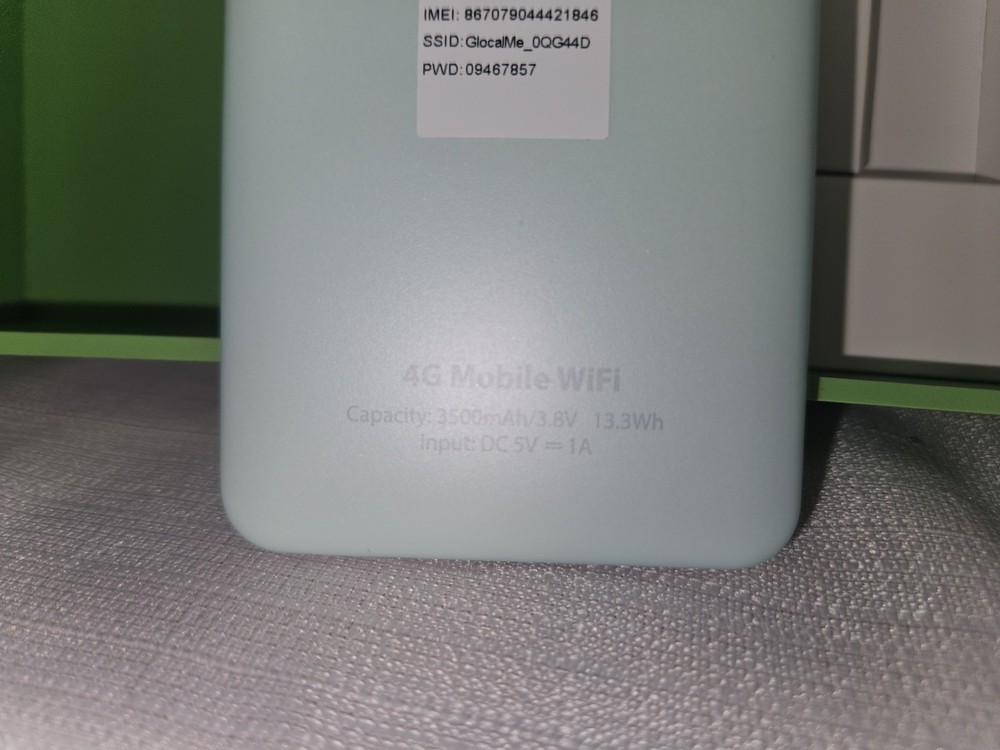 GlocalMe Mobile Hotspot 4G FirstG Model GLMU18A01