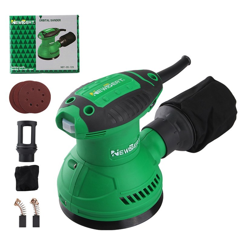 5" Random Orbit Sander Kit 320W Variable Speed with Sanding Discs & Brushes