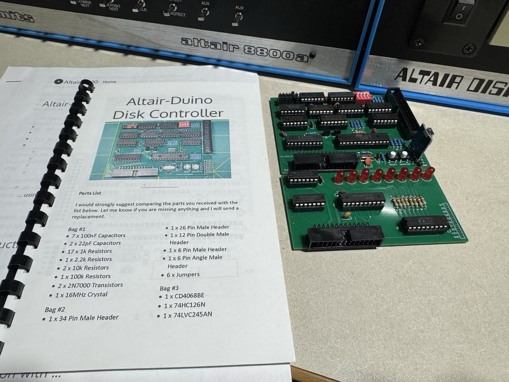 altair 8800 Clone / Altduino With Disk Drive