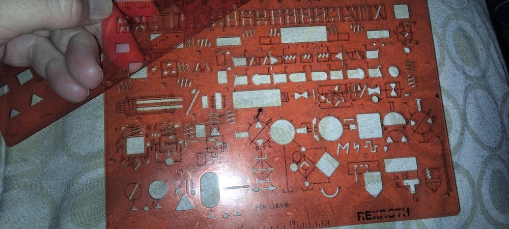 vintage molin rexroth philips electrical tech drawing templates