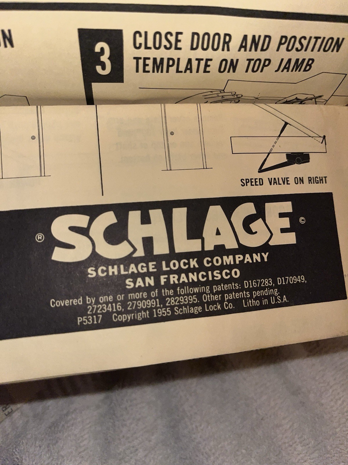 Vintage Schlage Heavy Duty Deadstock DOOR CLOSER In Original Box Zenith Gray