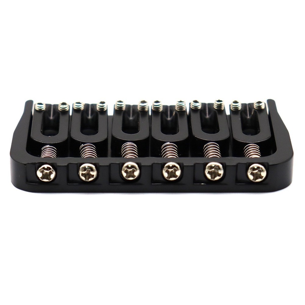 6 Strings Electric Guitar Bridge String Through Body Fixed Bridge Black ﻿Set