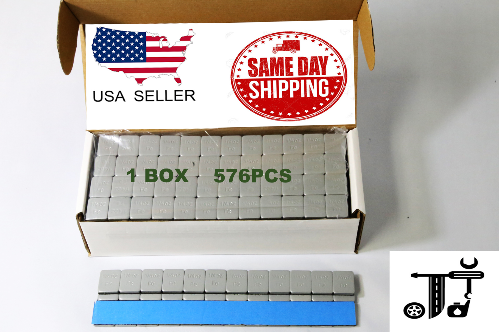 6box 1/4,1/2,1OZ GRAY & BLK WHEEL WEIGHTS STICK-ON ADHESIVE TAPE 54 LB LEAD-FREE