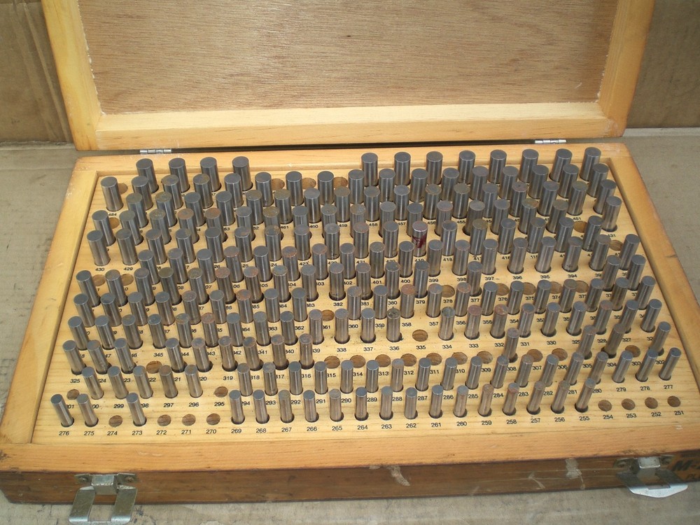 Meyer M-2 Plus Pin gage set .251 - .500 incomplete