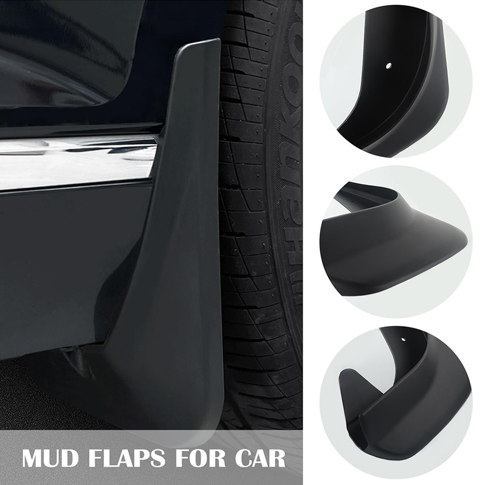 4PCS Mud Flaps for Car Universal Splash Guard PP Mudguards Fits Most Vehicles ZU