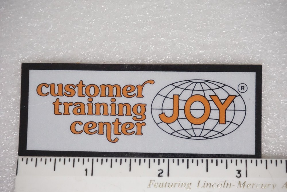 JOY Decal Sticker Mining Training Center Hard Hat Equipment