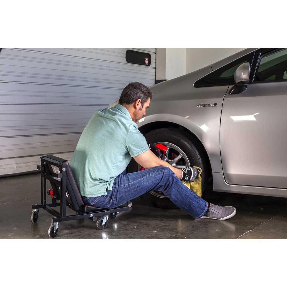 Powerbuilt 2-in-1 Low Creeper Seat Roller Stool - 240298