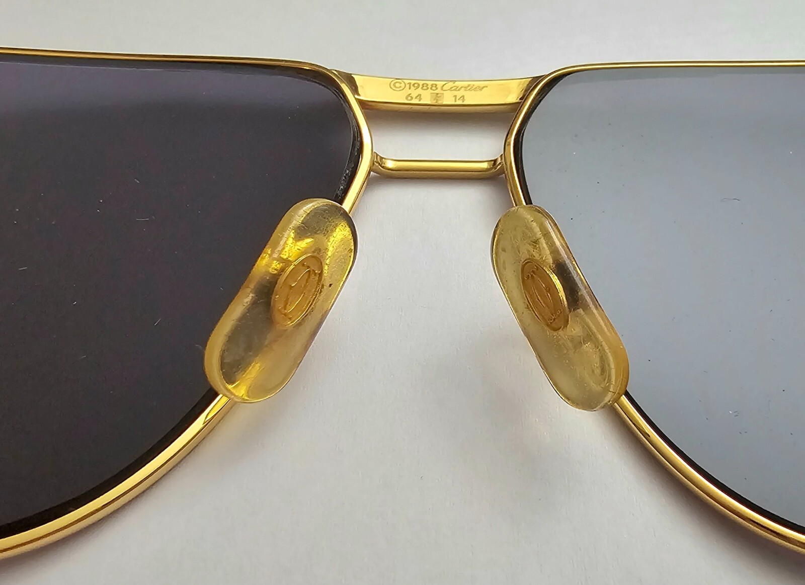 NEW! Cartier Glasses Nose Pads Replacement - Big Size Gold/Silver - 1 Pair