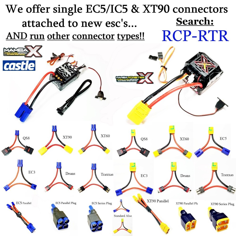 RCP XT90 Parallel Plug No Wire