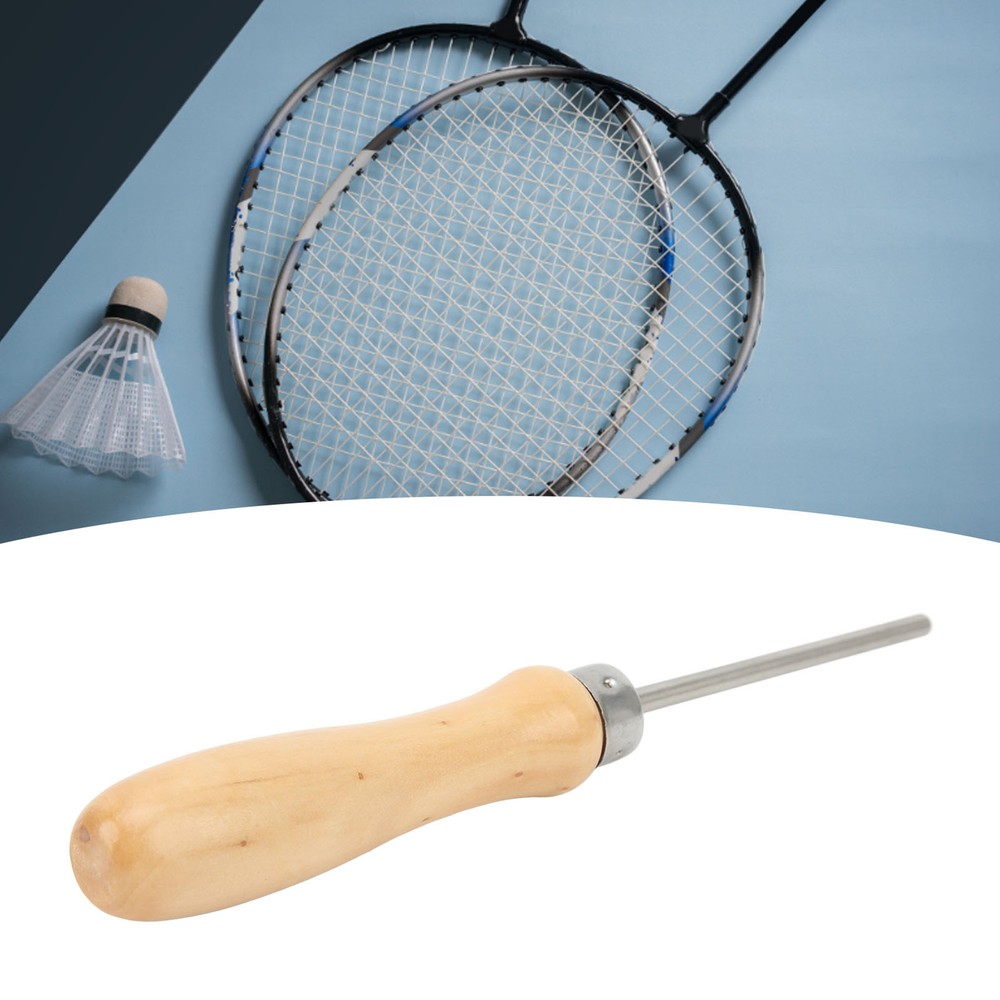 Racket Stringing Awl Portable Universal Wooden Handle Racquet Threading CH