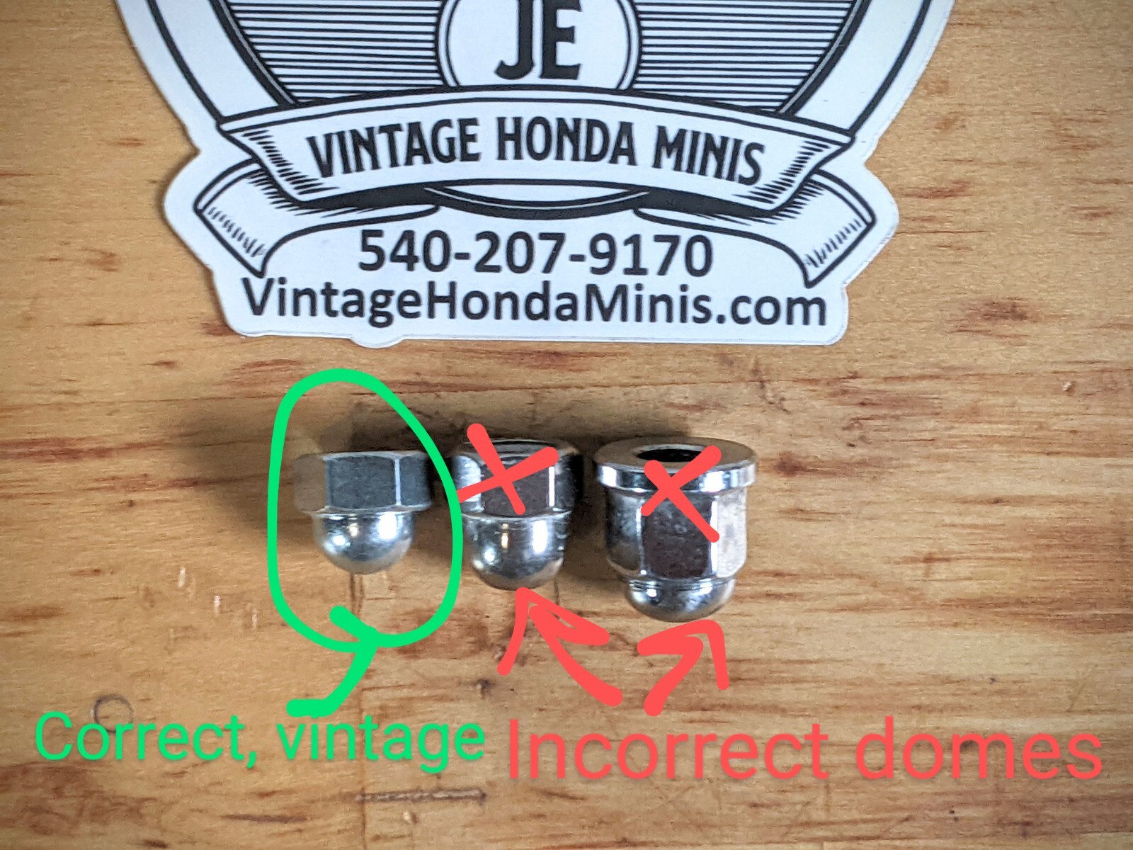 Cylinder Head - Low Profile Japanese Acorn Nut Kit - Honda Z50 CT70 SL70 ATC70