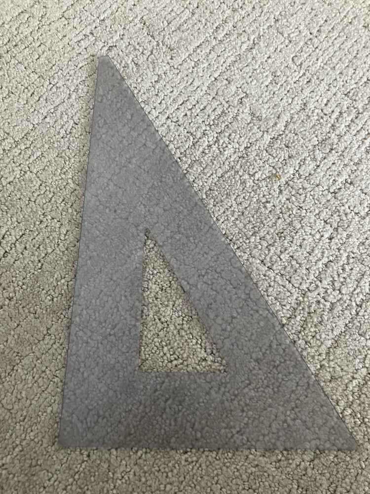 LOT OF 4 VTG PLASTIC DRAFTING DRAWING TOOLS TRIANGLES STERLING POST ECLIPSE ROSS