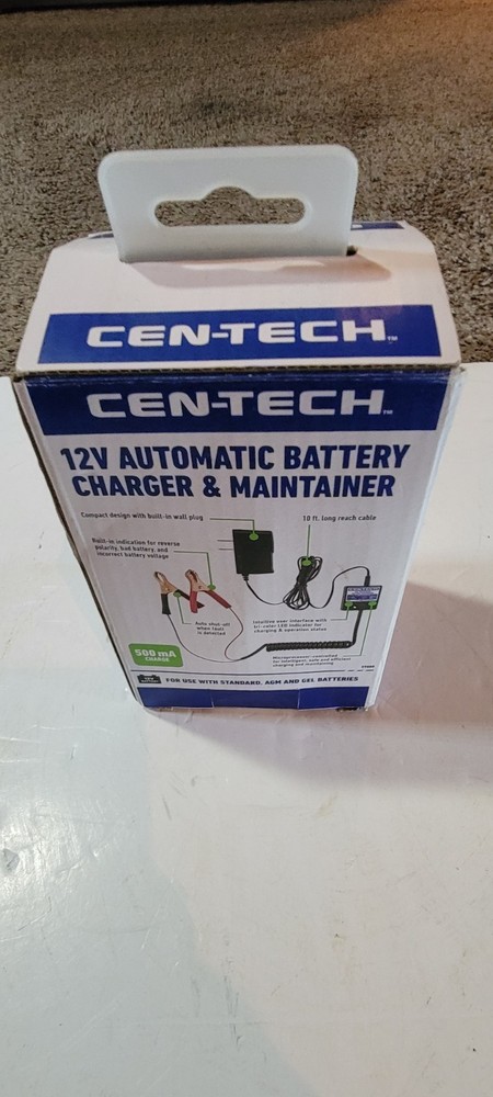 CEN-TECH 12V AUTOMATIC BATTERY MAINTAINER 59000